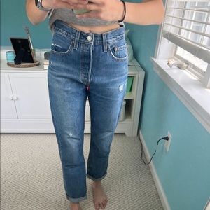 Levi’s high rise denim jeans